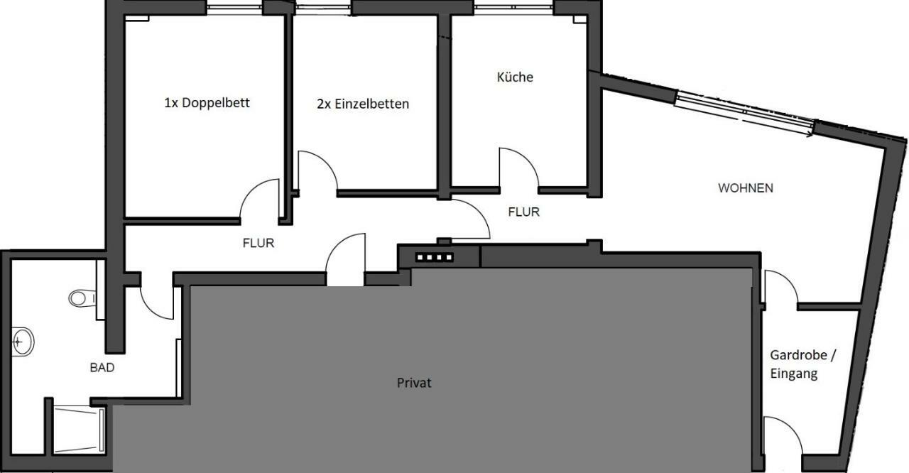 Apartmán Alte Tankstelle Strassenhaus Exteriér fotografie